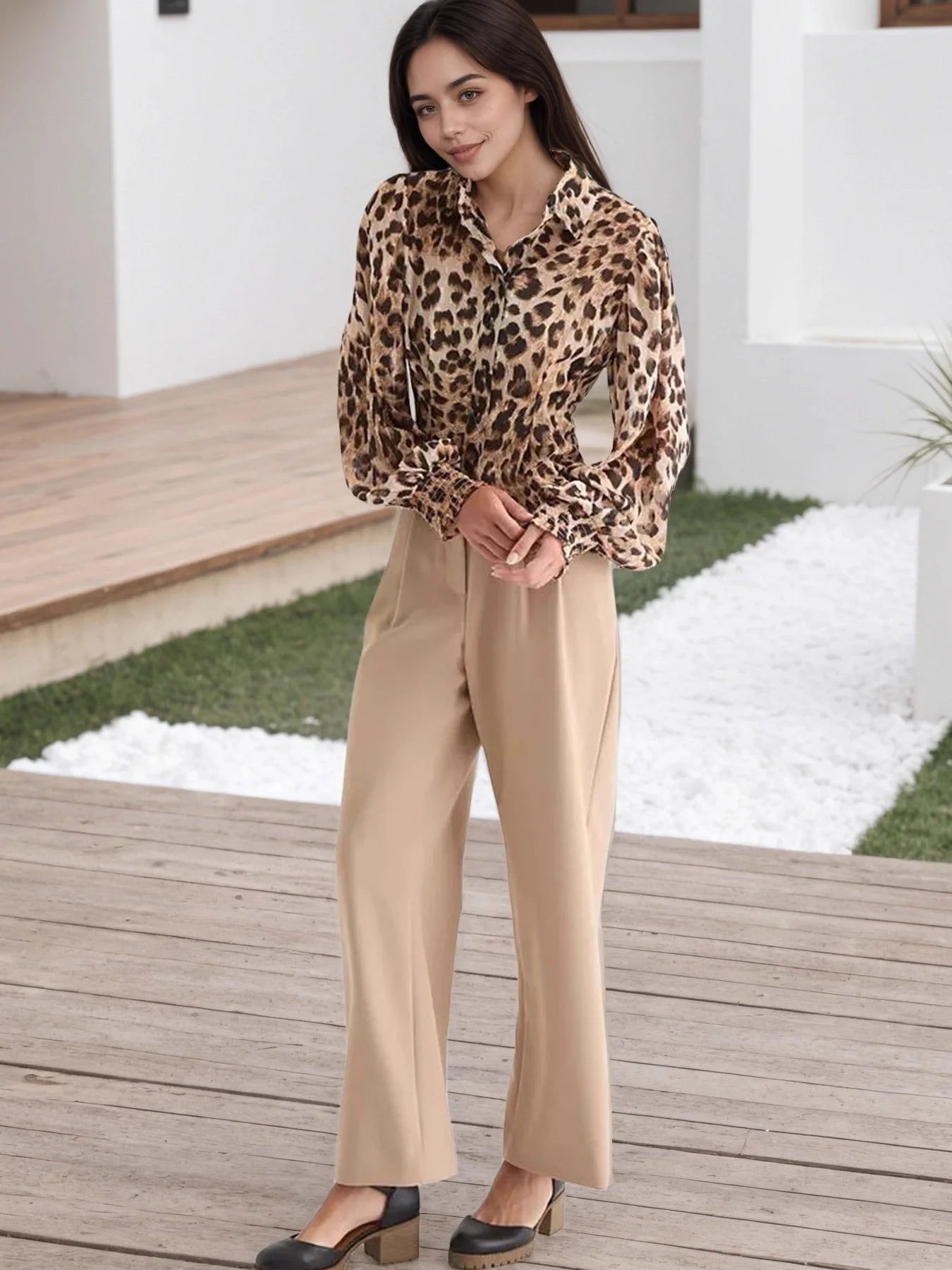 Fancy Leopard Blouses