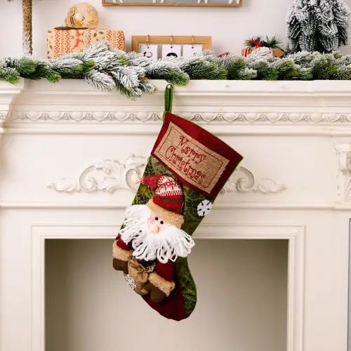 Merry Christmas Stocking Santa's Visit