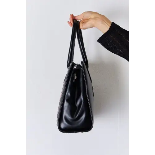 Fierce Leopard Rivet Handbag