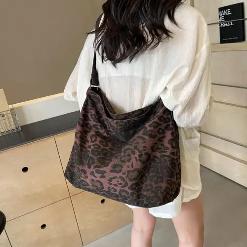 Fierce Leopard Strap Tote Bag