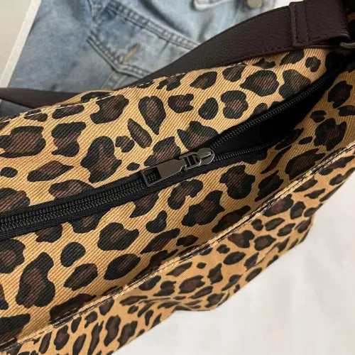 Fierce Leopard Strap Tote Bag