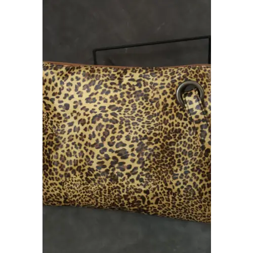 Fierce Leopard PU Leather Clutch Unleashes Wild Style