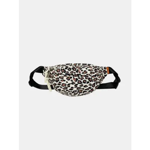 Fierce Pink Leopard Nylon Crossbody Bag for Wild Adventures