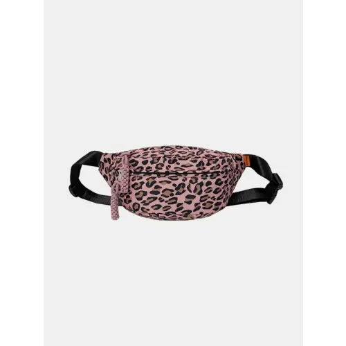 Fierce Pink Leopard Nylon Crossbody Bag for Wild Adventures