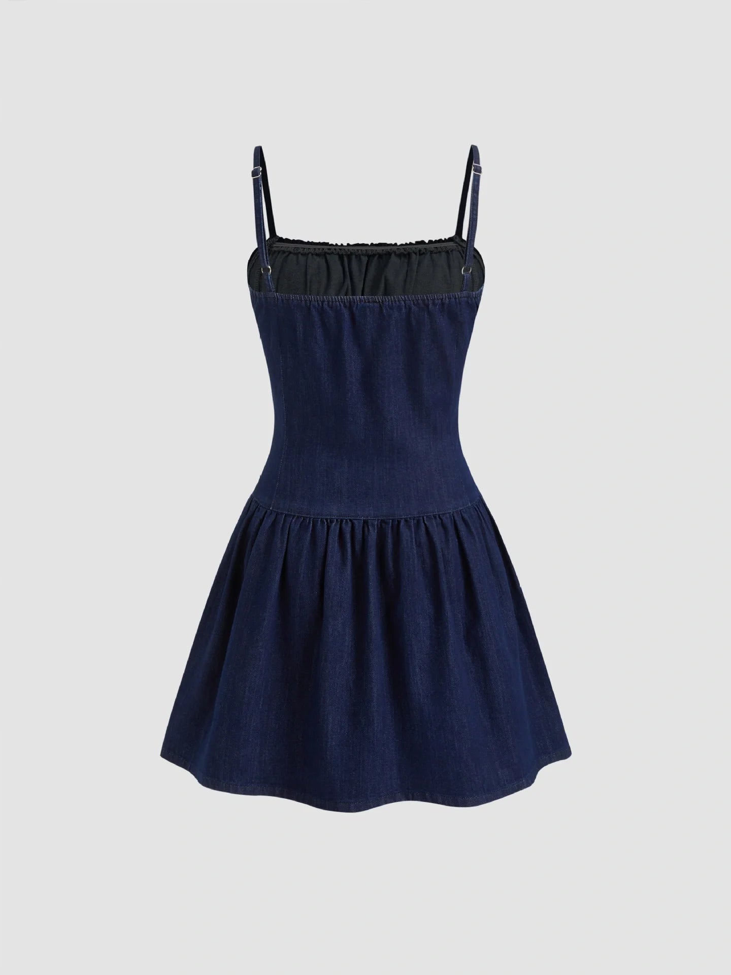 Flattering Dark Blue Dress