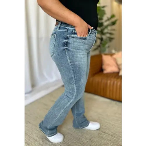 Flattering Medium Rise Bootcut Jeans