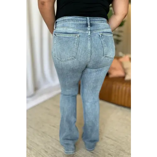 Flattering Medium Rise Bootcut Jeans