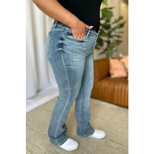 Flattering Medium Rise Bootcut Jeans