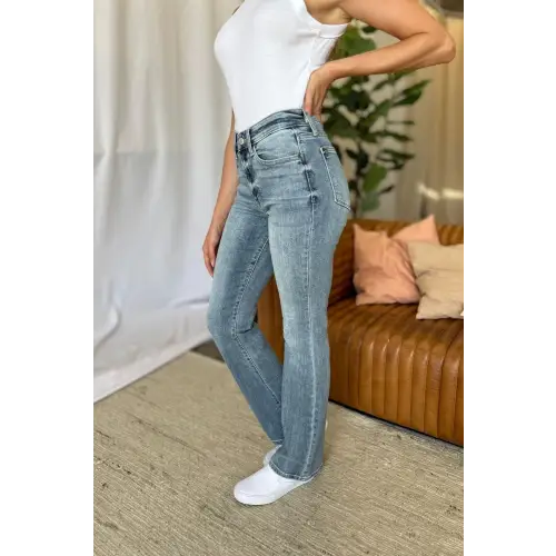 Flattering Medium Rise Bootcut Jeans