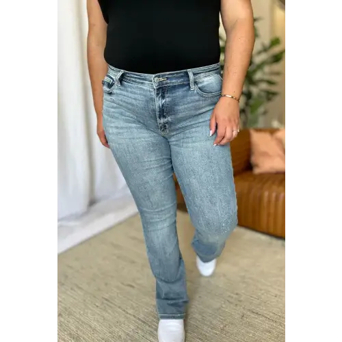 Flattering Medium Rise Bootcut Jeans