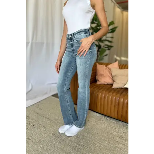 Flattering Medium Rise Bootcut Jeans