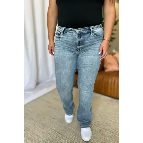Flattering Medium Rise Bootcut Jeans