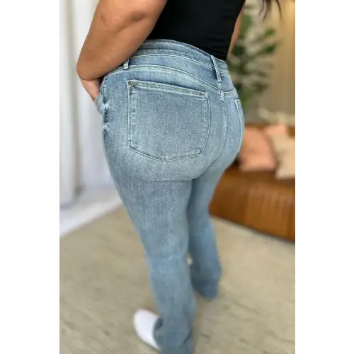 Flattering Medium Rise Bootcut Jeans