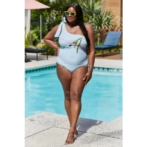 Floral One Shoulder Swimsuit
