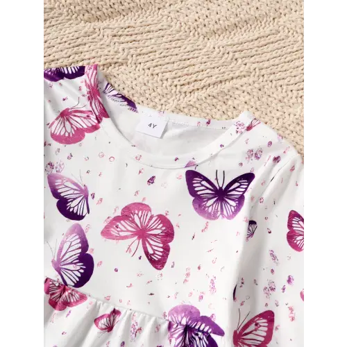 Fluttering Butterfly Top & Jeans Set