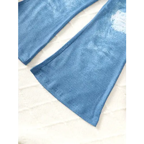 Fluttering Butterfly Top & Jeans Set