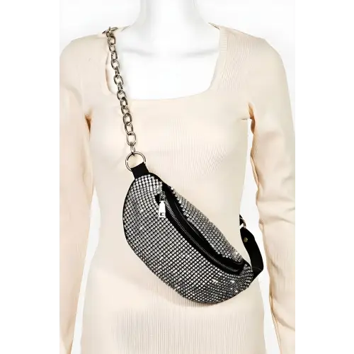 Fame Pave Crossbody Bag