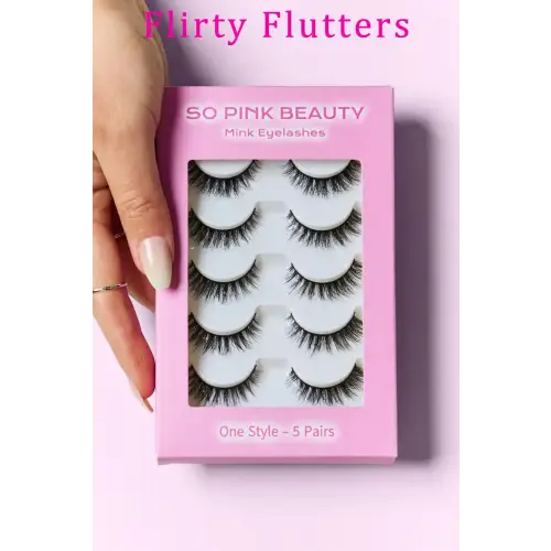 Glamorous Beauty Eyelashes Flirty Flutters One Size