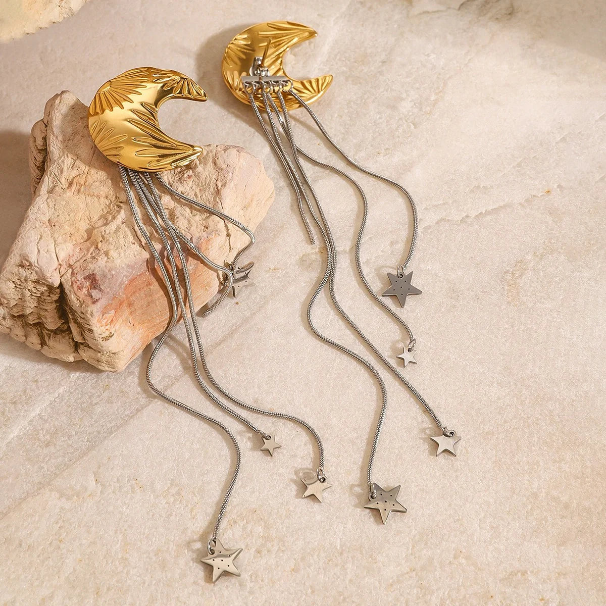 Gold Moon Earrings