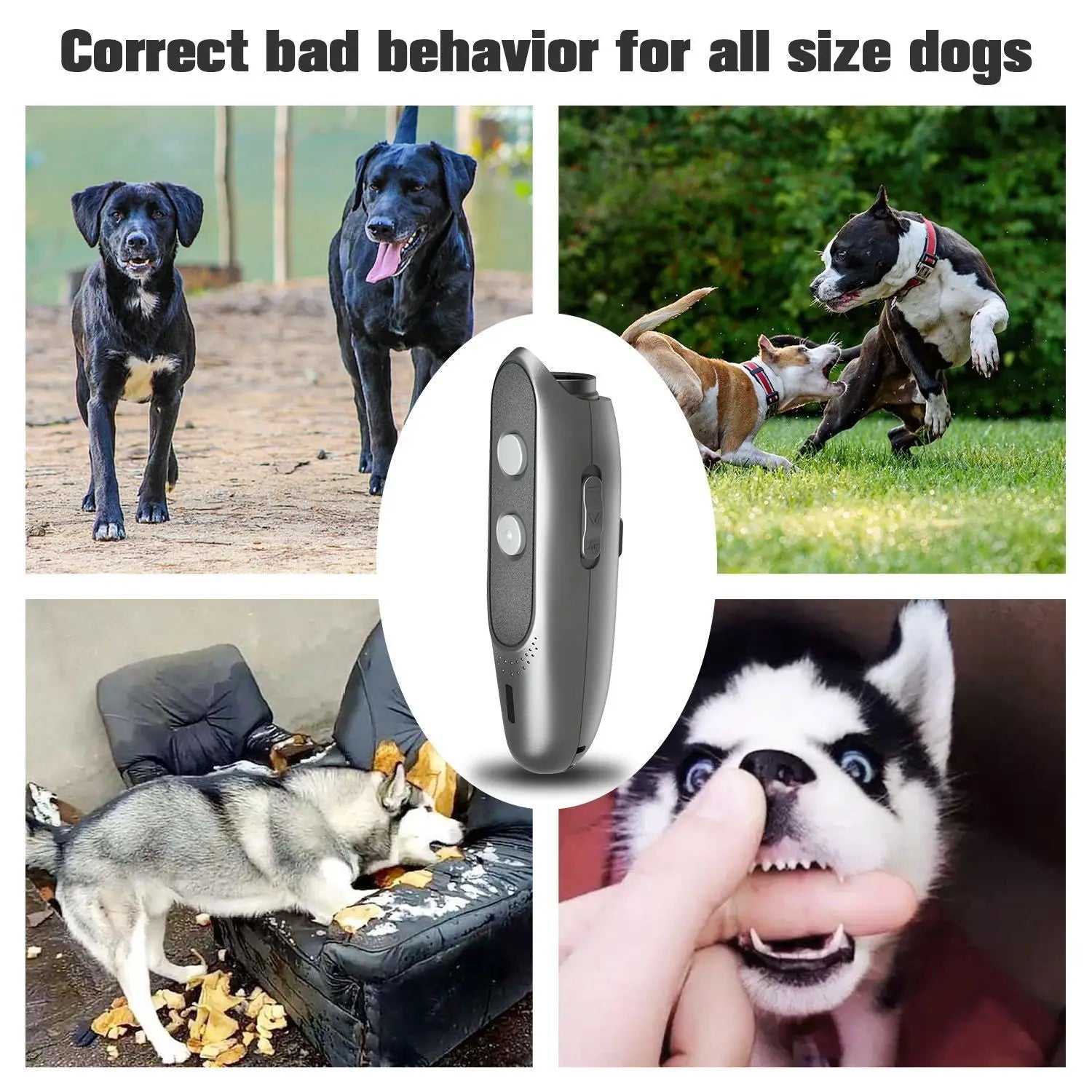 Handheld Ultrasonic Dog Training Device - Anti-Barking Stopper