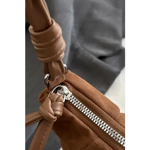Iconic Suede Croissant Shape Shoulder Bag
