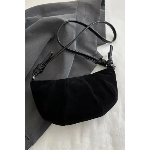 Iconic Suede Croissant Shape Shoulder Bag
