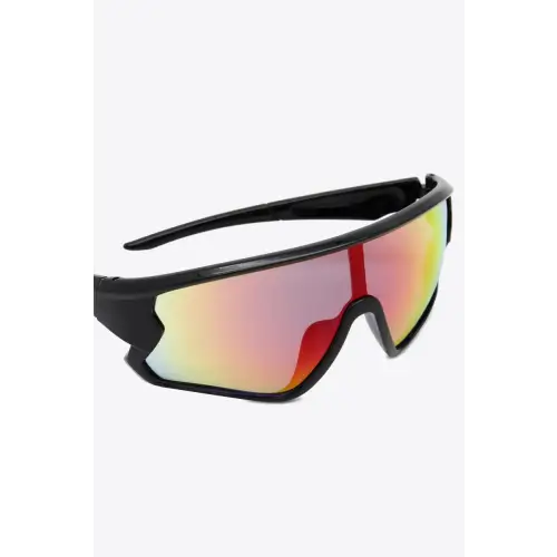 Iridescent Polycarbonate Shield Sunglasses