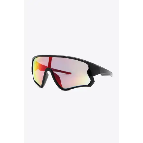 Iridescent Polycarbonate Shield Sunglasses