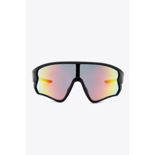 Iridescent Polycarbonate Shield Sunglasses