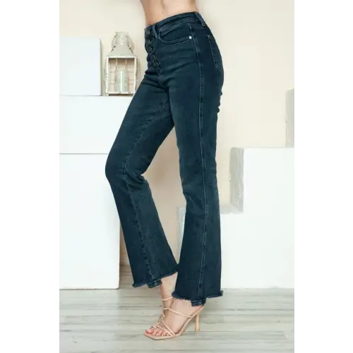 Blue Button Fly Jeans