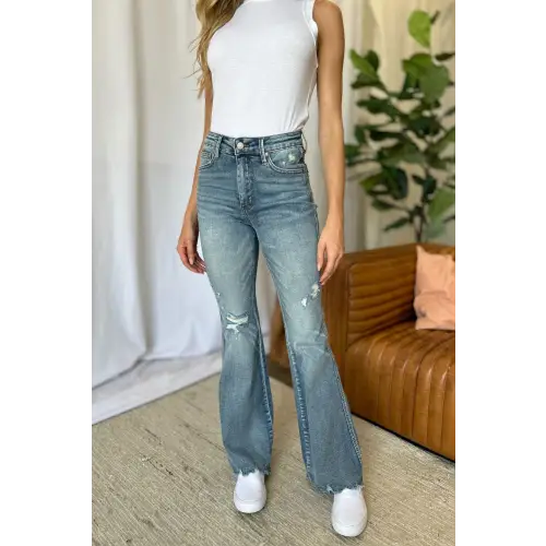 Medium Rise Flare Jeans Medium