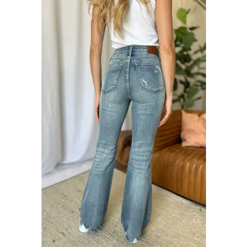 Medium Rise Flare Jeans