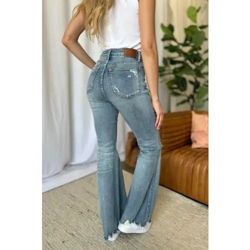 Medium Rise Flare Jeans