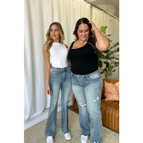Medium Rise Flare Jeans