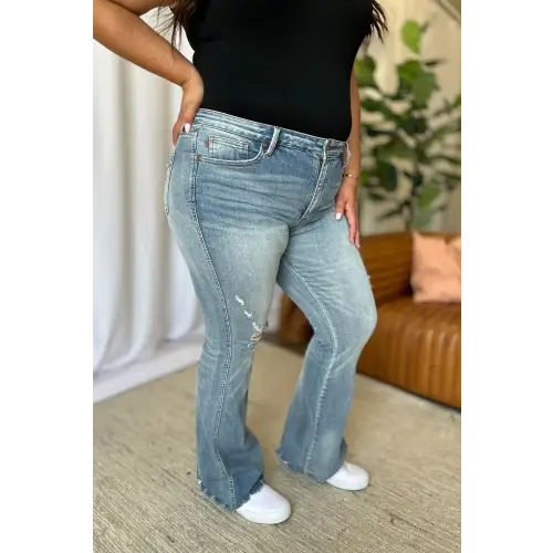 Medium Rise Flare Jeans