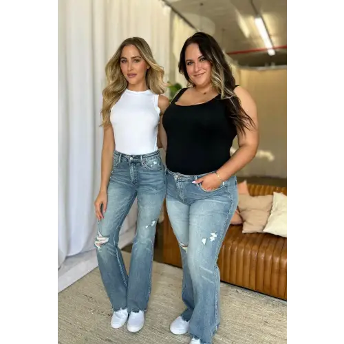 Medium Rise Flare Jeans