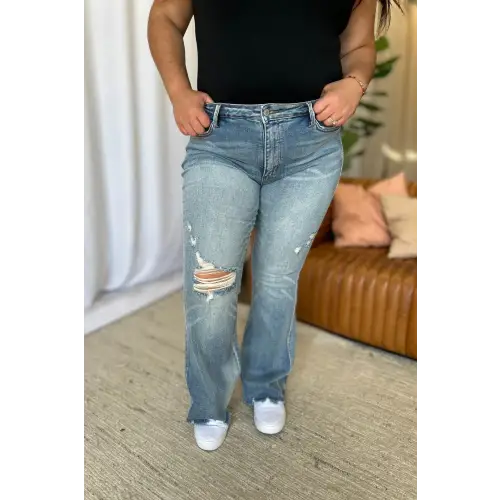 Medium Rise Flare Jeans