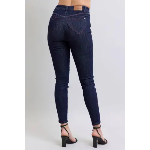 Heart Shaped Pockets Jeans