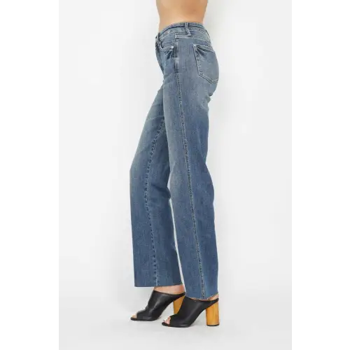 Tummy Control Straight Jeans