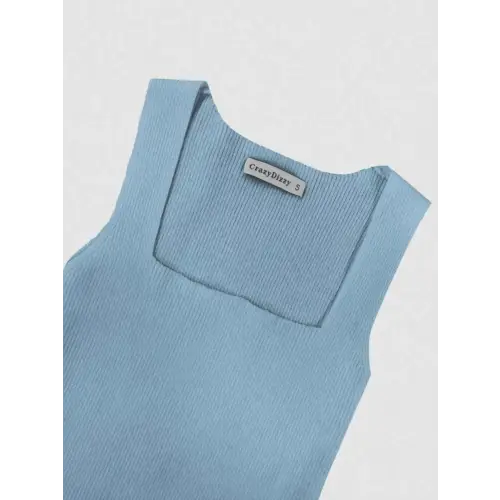 Ruffled Comfort Blend Fabric Dress