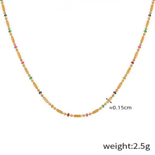 Gold Anklet Round Bead Design