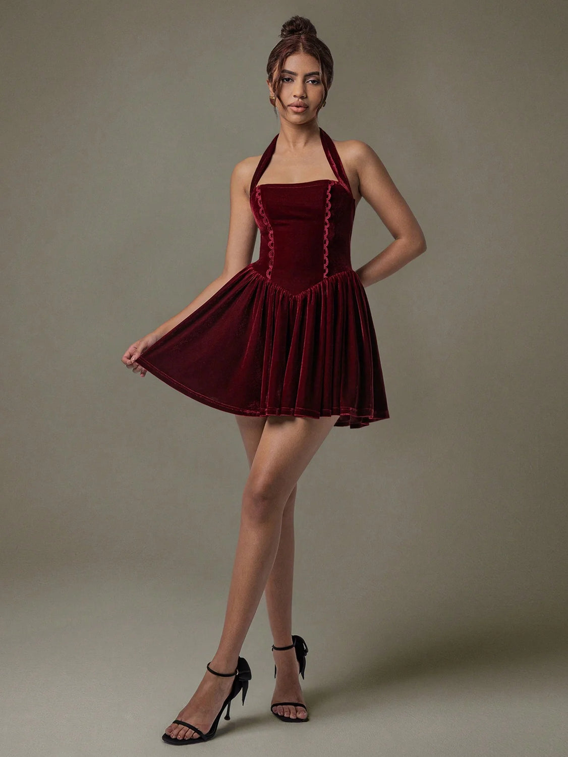 Luxe Burgundy Dress