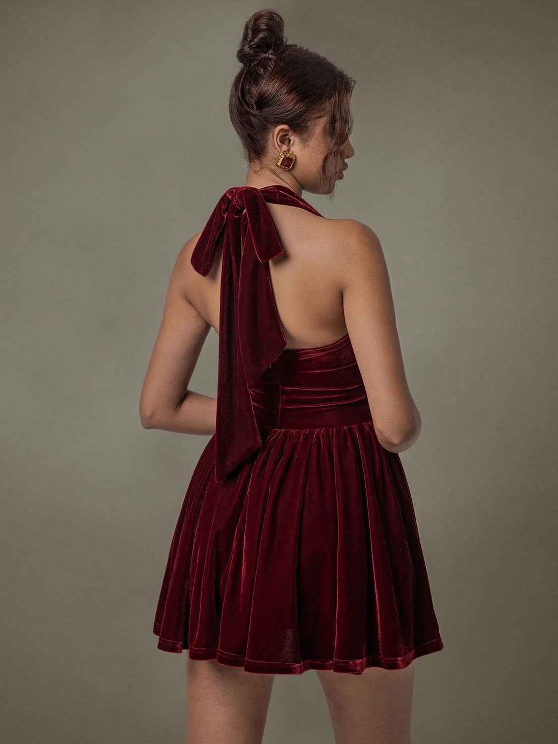 Luxe Burgundy Dress