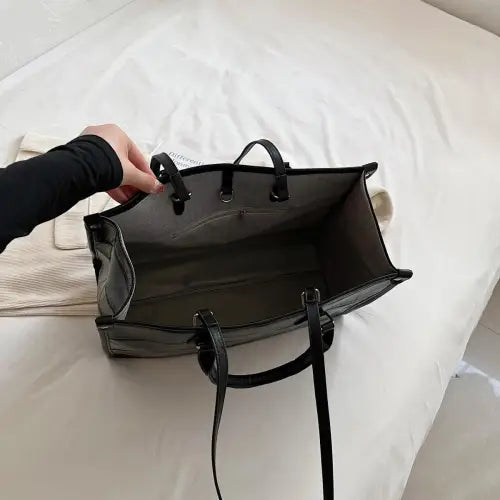 Luxe Crocodile Leather Tote Bag