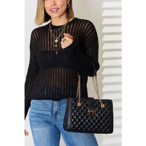 David Jones Quilted Handbag