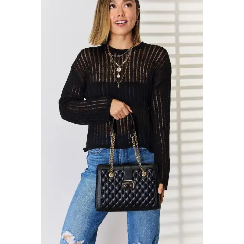 David Jones Quilted Handbag