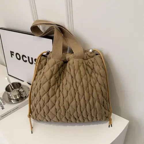 Luxurious Tote Bags Khaki One Size