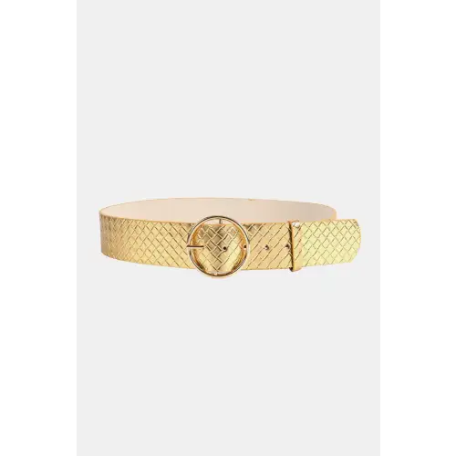 Luxurious Circle Belt Gold One Size