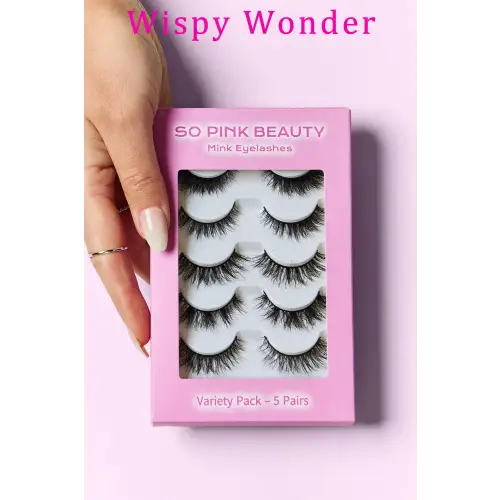 Luxurious Mink Eyelashes Wispy Wonder One Size