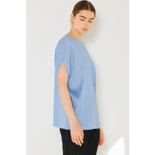 Pleated Oversized Dolman Blouse